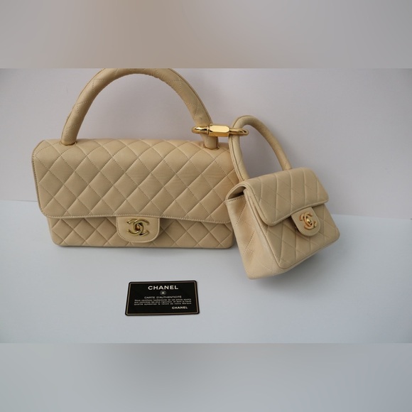 Rare Chanel Kelly Lambskin Parent & Child - Picture 7 of 16
